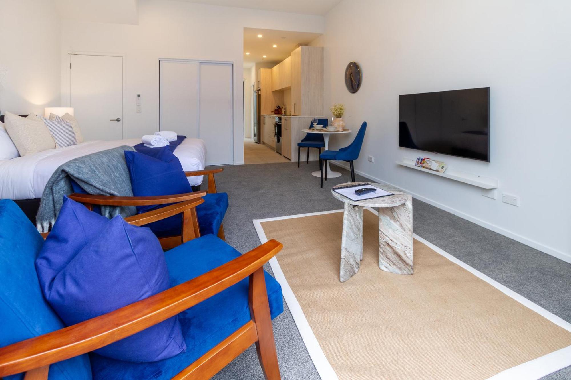 Central Christchurch Santorini Style 1Br Studio Exteriör bild